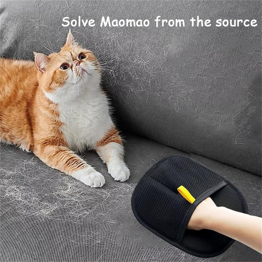 Electrostatic Pet Hair Grooming Gloves